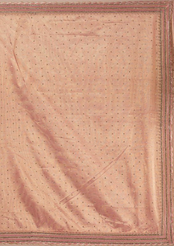 Mauve Organza Gold Zariwork Saree With Matching Blouse Piece - Image 10