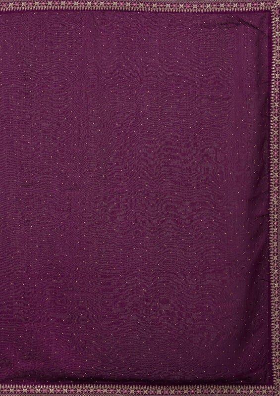 Purple Soft Raw Silk Gold Zariwork Straight Kurta With Pant Regular And Dupatta - Image 10