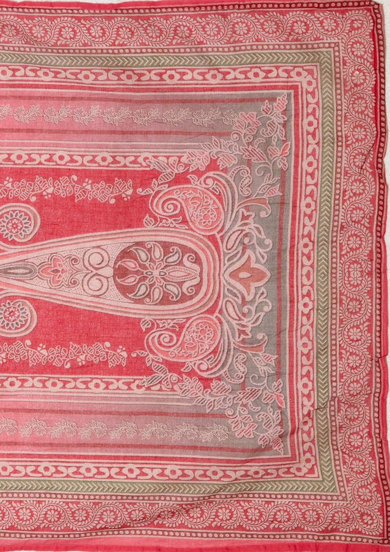 Gajari Pink Chanderi Abstract Geometric Cutdana Straight Kurta With Regular Pant And Dupatta - Image 6