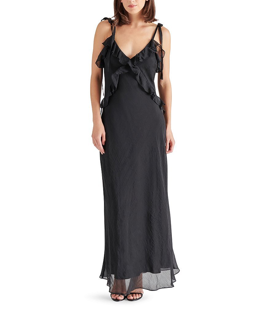 Adalina V-Neck Sleeveless Ruffle Maxi Dress - Image 3
