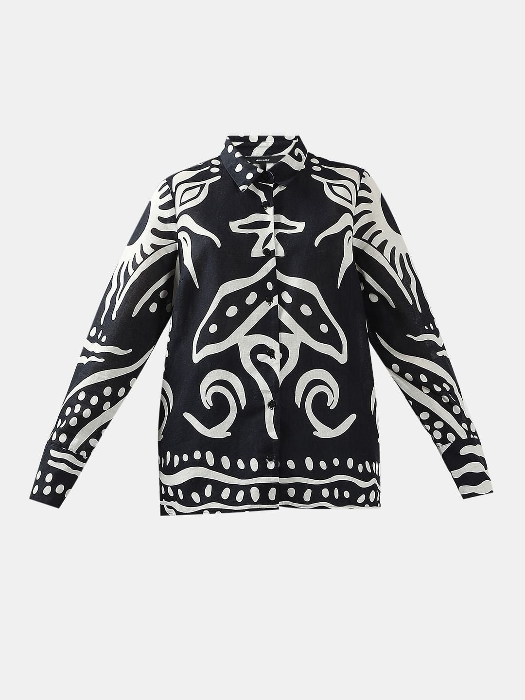 BLACK & WHITE PRINTED SHIRT - Image 7