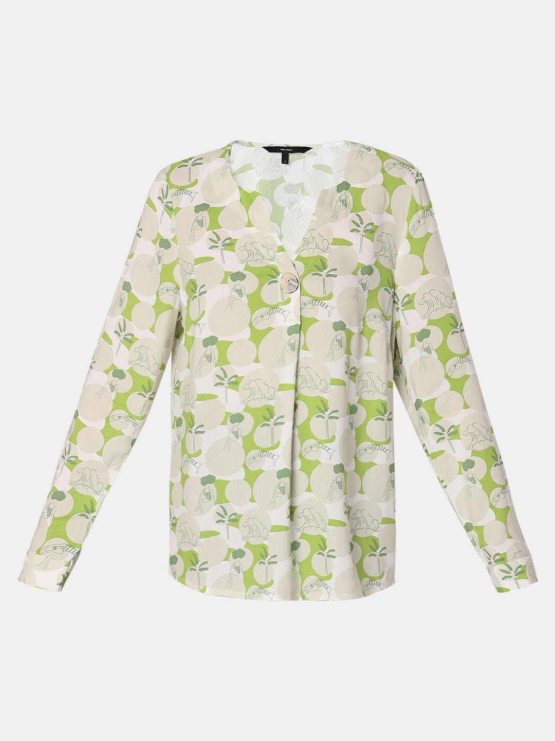 GREEN FLORAL PRINT TOP - Image 6