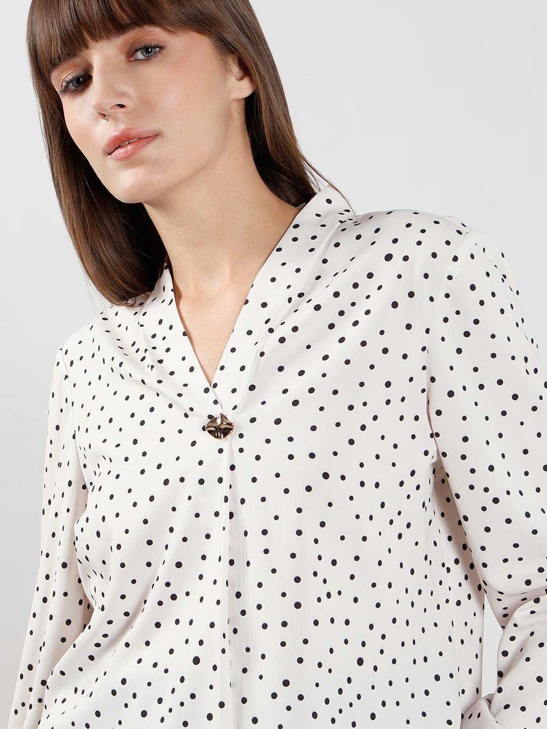 VERO MODA WHITE & BLACK PRINTED TOP - Image 6