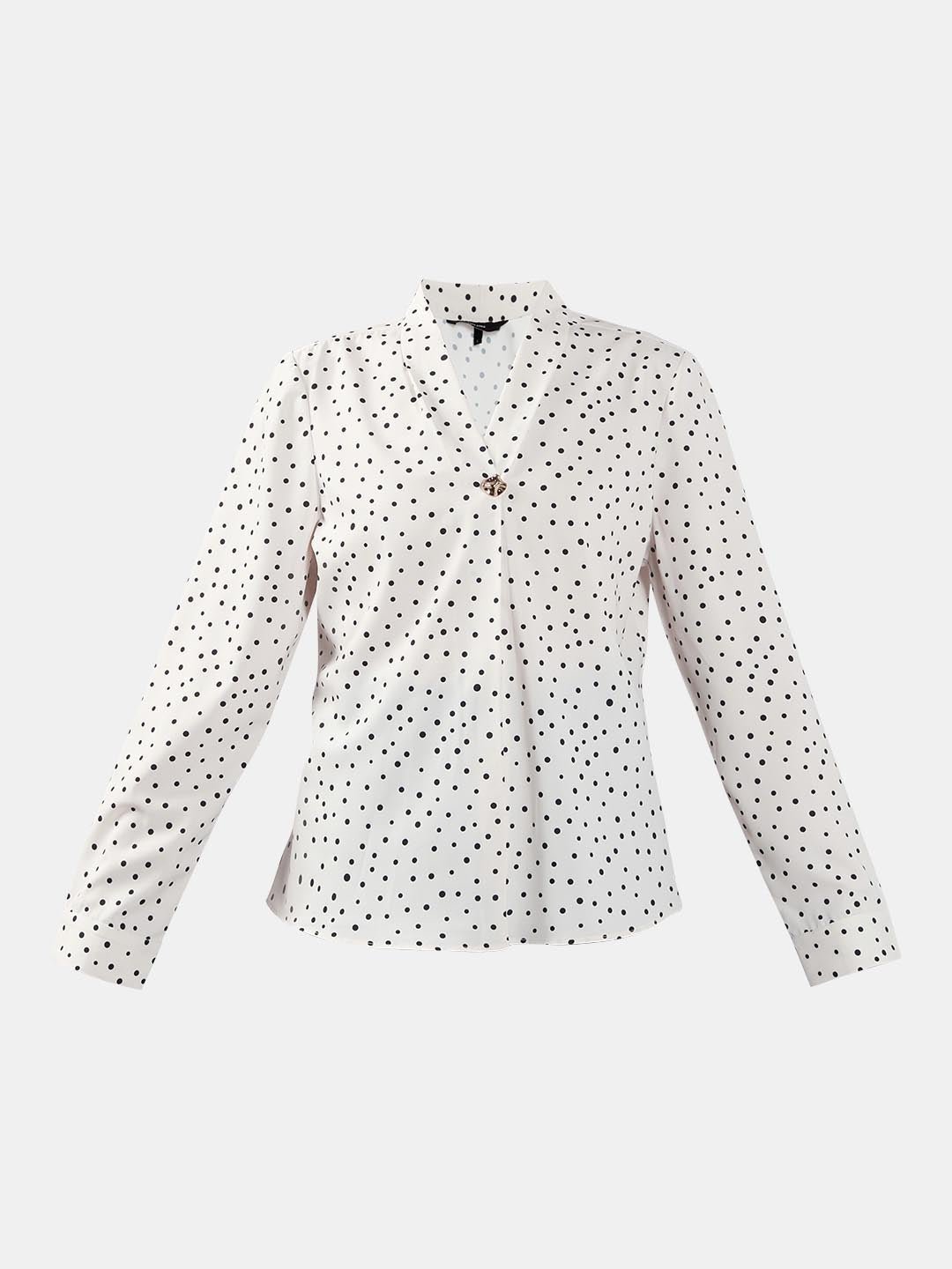 VERO MODA WHITE & BLACK PRINTED TOP - Image 7