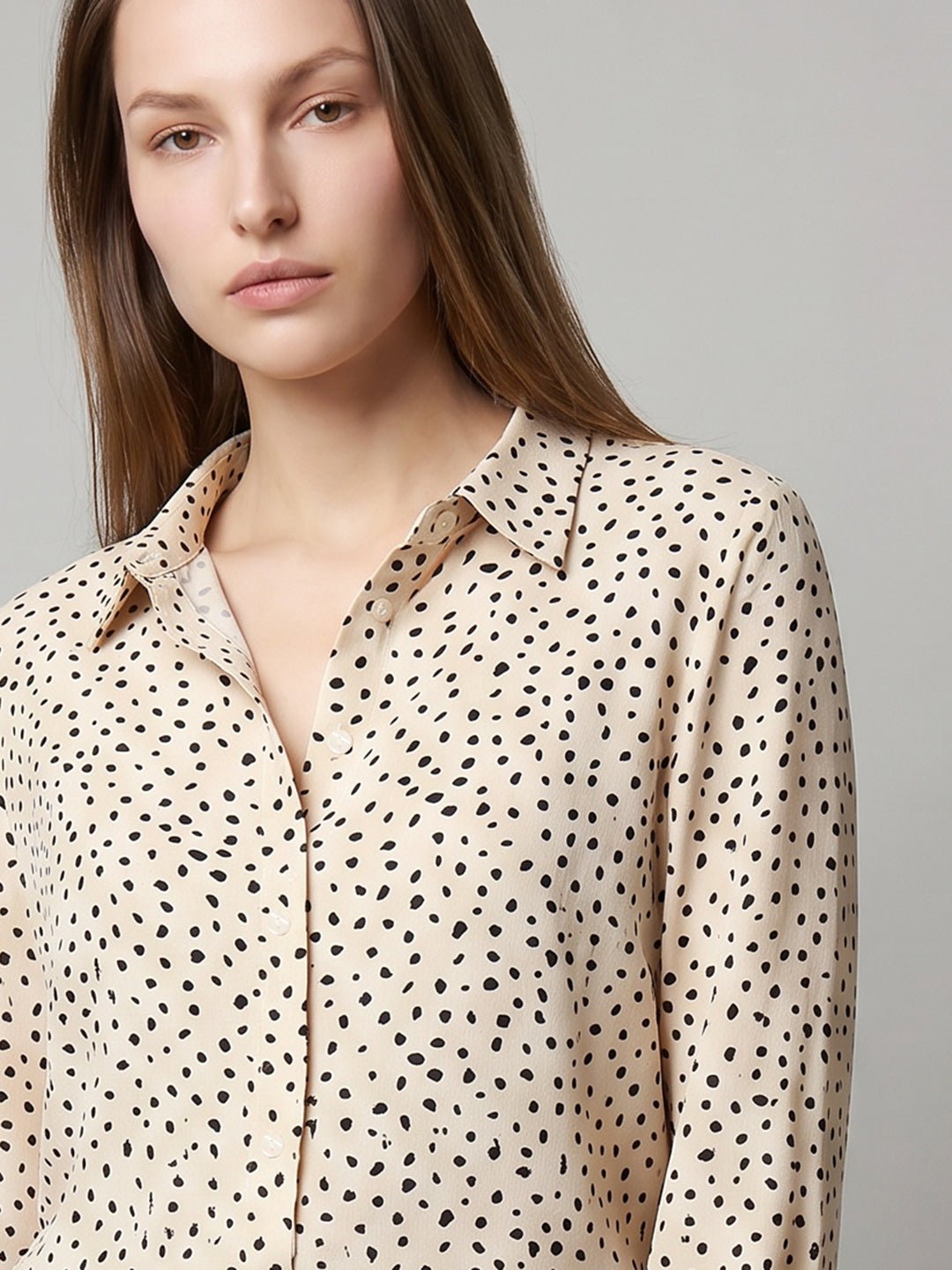 BEIGE PRINTED SHIRT - Image 6