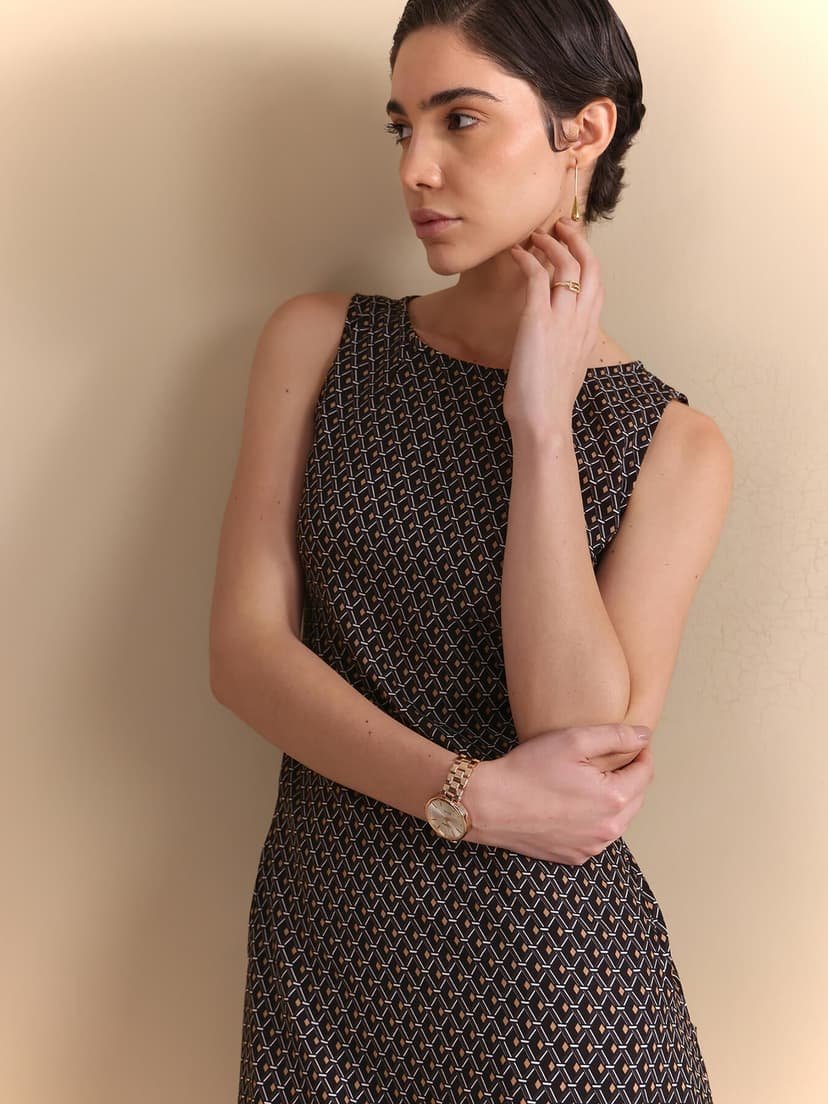 A-Line Midi Dress - Multicolour - Image 2
