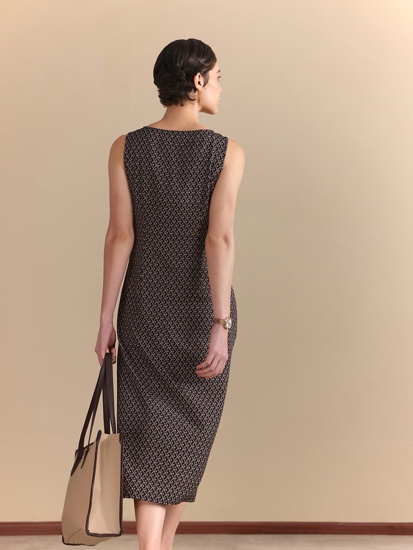 A-Line Midi Dress - Multicolour - Image 3