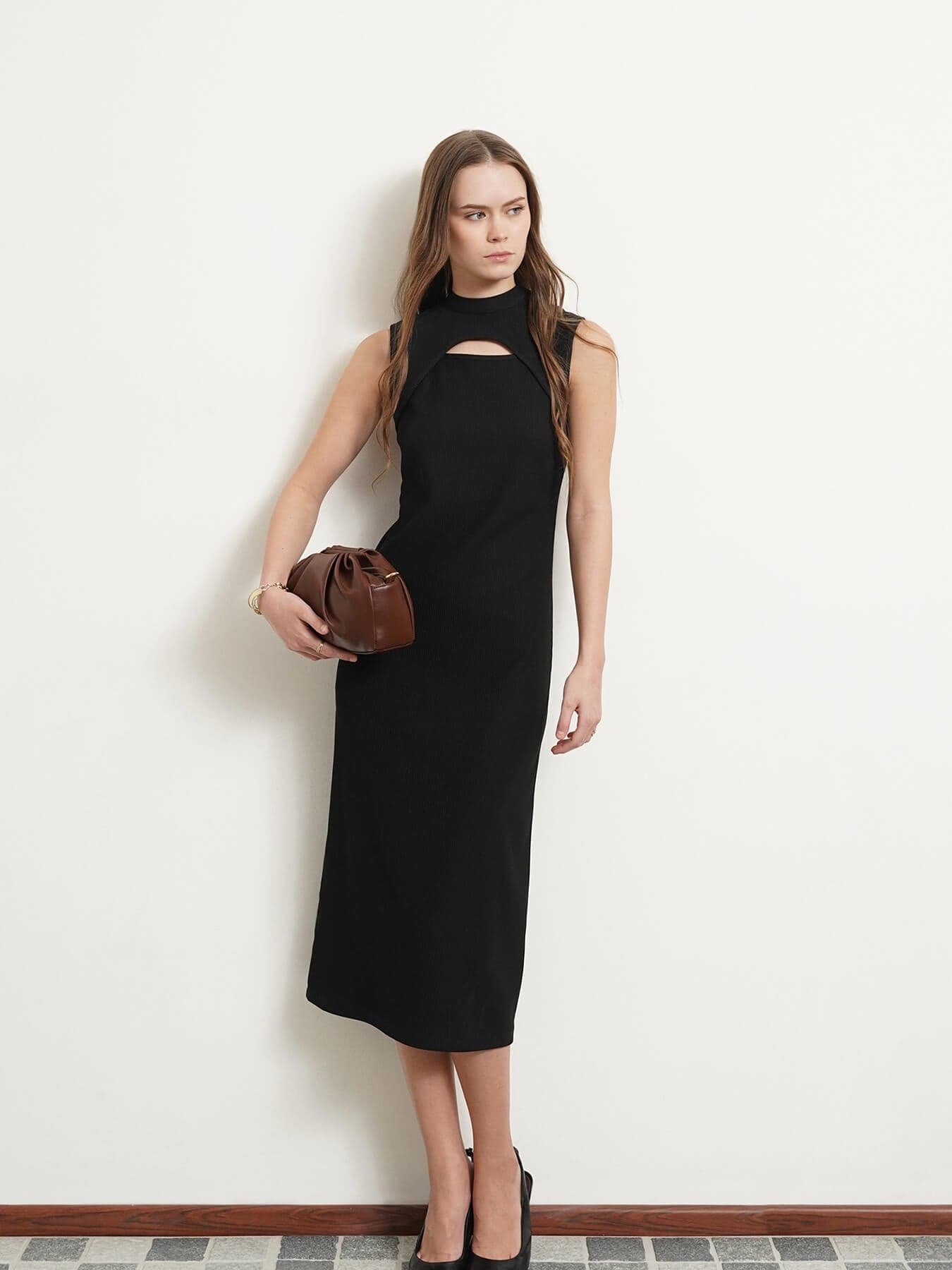 LivIn Cutout Detail Dress - Black - Image 5