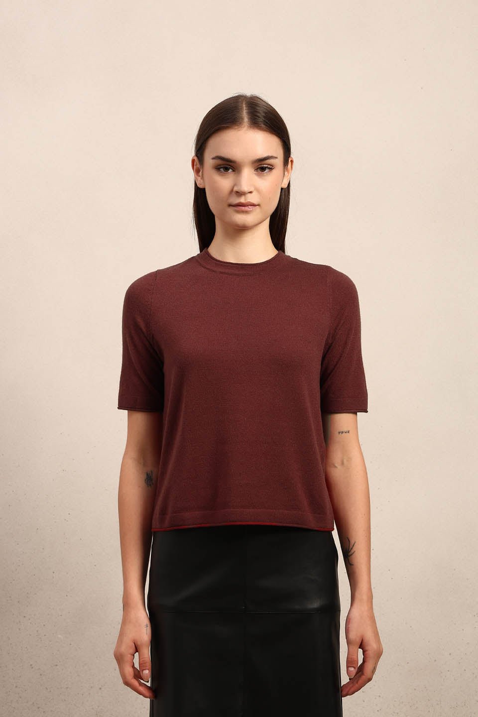 SHORT SLEEVES O-NECK PULLOVER - Image 9