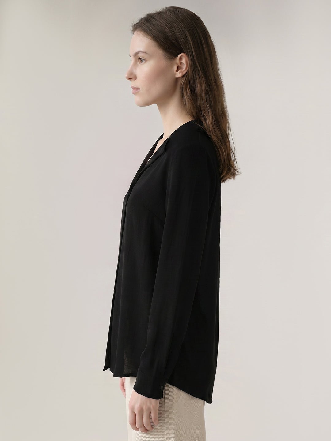 BLACK REGULAR FIT TOP - Image 3