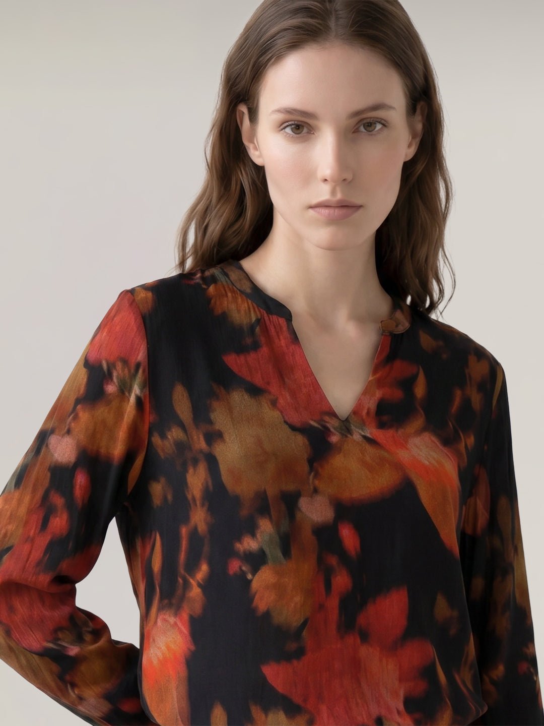 BLACK FLORAL FULL SLEEVES TOP - Image 6