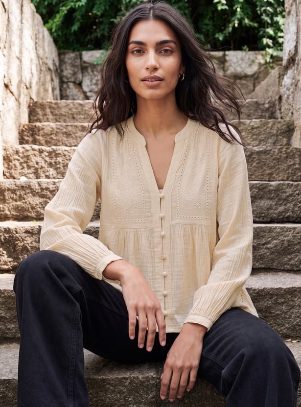 Women Embroidered Top