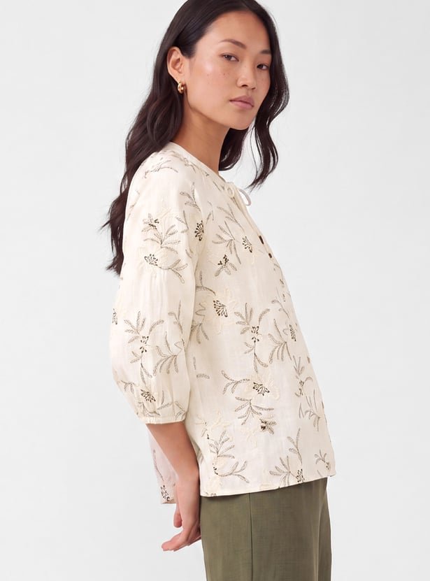 Women Embroidered Top - Image 4