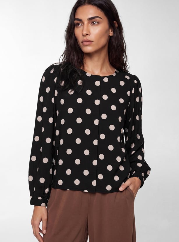 Women Polka Dots Top