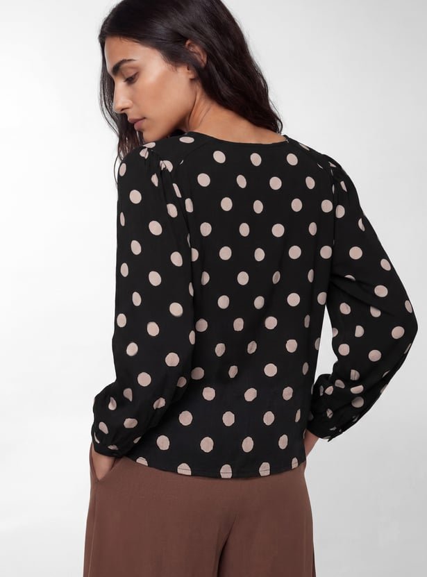 Women Polka Dots Top - Image 3