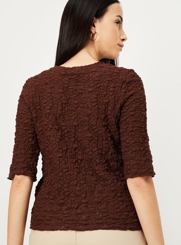 Women Textured Casual Top - Image 5
