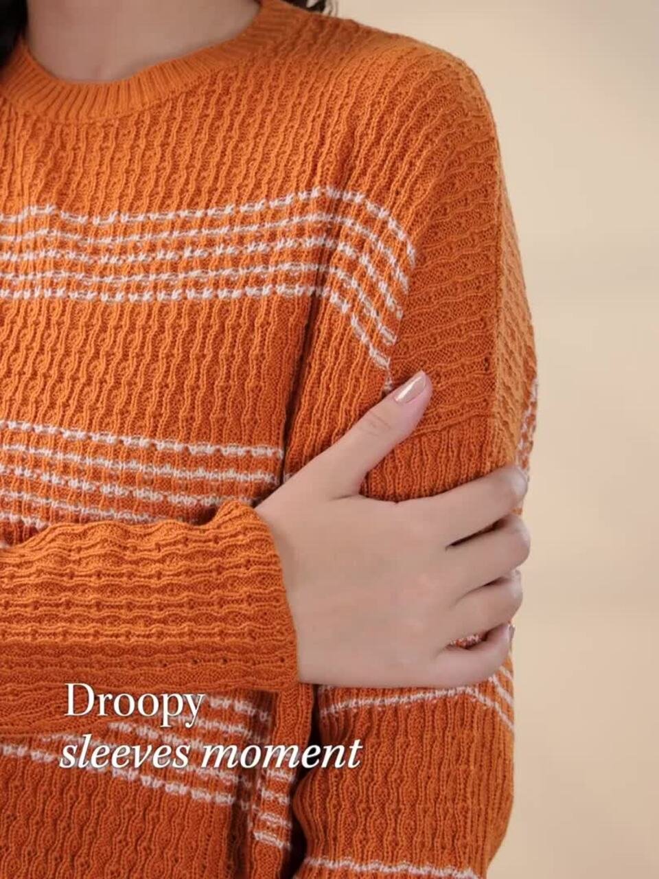 Striped Ribbed Sweater - Image 3