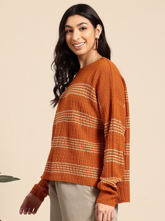 Striped Ribbed Sweater - Image 4