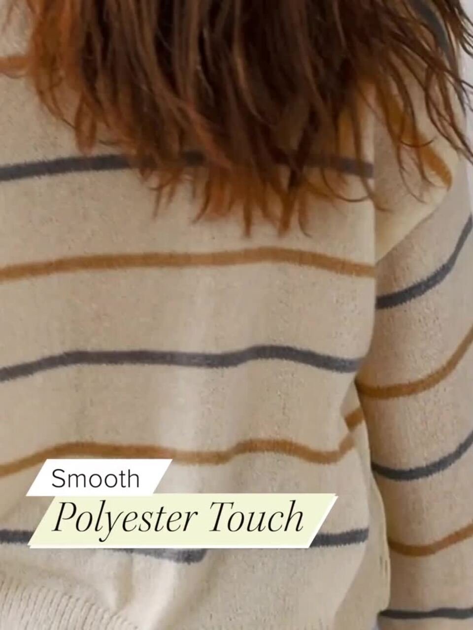 Women Striped Round Neck Pullover - Image 3