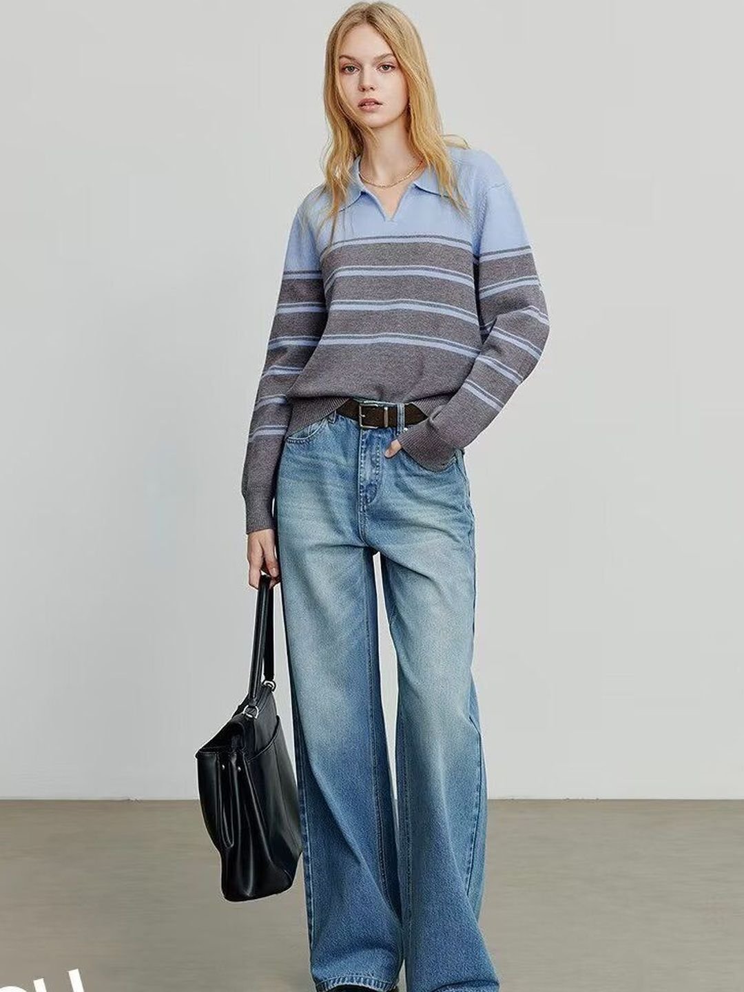Women Striped Pullover - Image 3