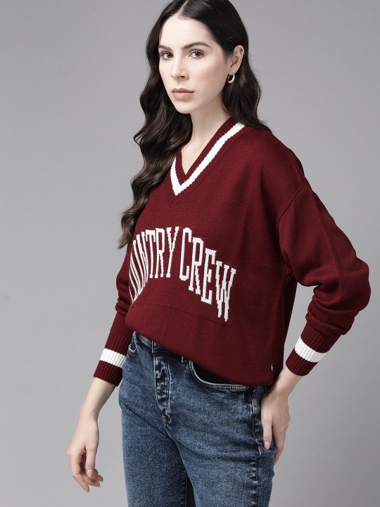The Lifestyle Co. Typography Acrylic Pullover - Image 4