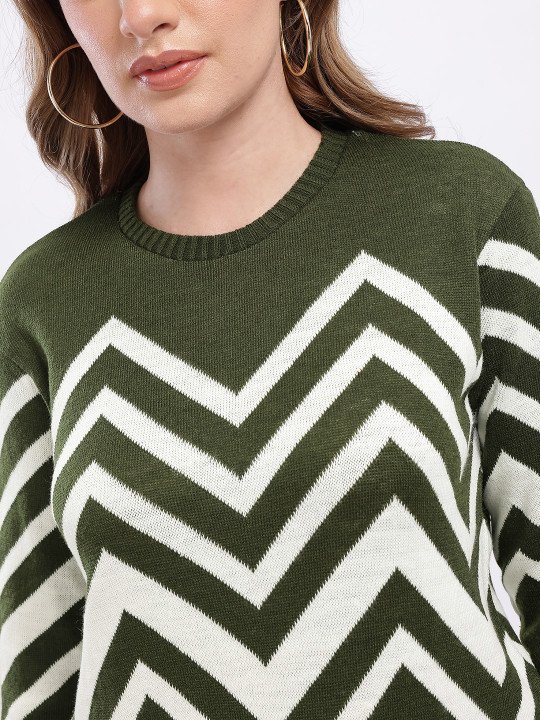 Chevron Design Pullover - Image 3