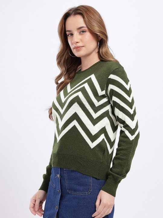 Chevron Design Pullover - Image 4