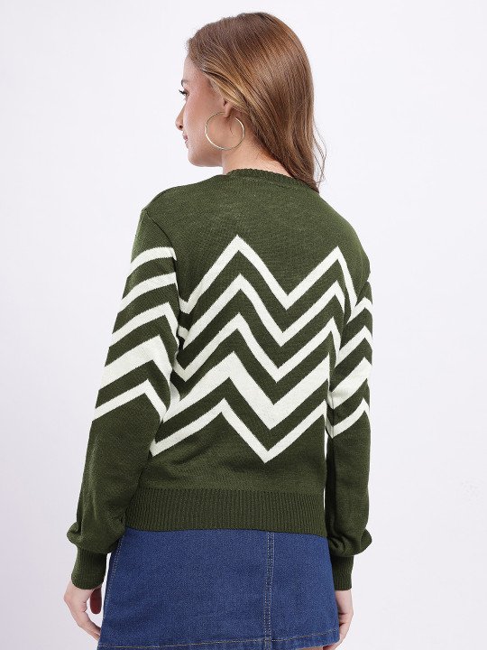 Chevron Design Pullover - Image 5