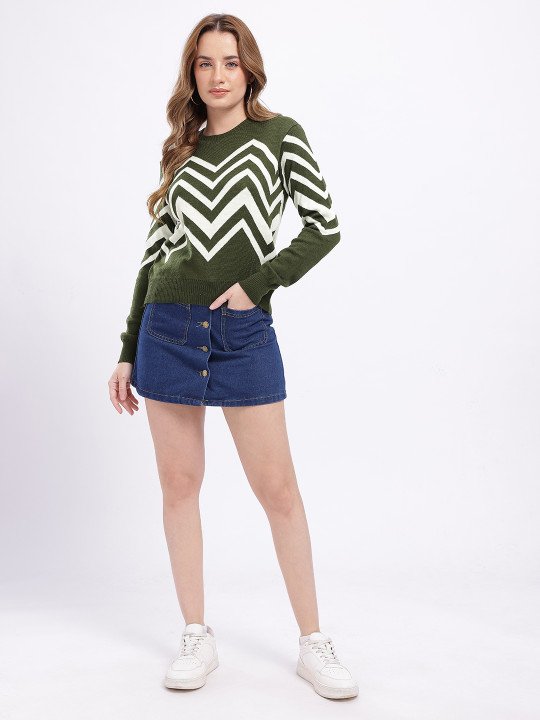 Chevron Design Pullover - Image 6