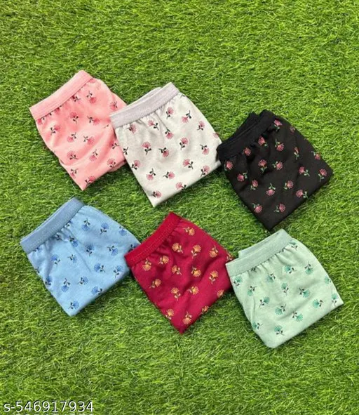 pack of 6 pure cottan hipster briefs panty for women - Image 2