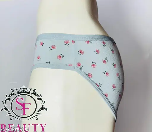 pack of 6 pure cottan hipster briefs panty for women - Image 4