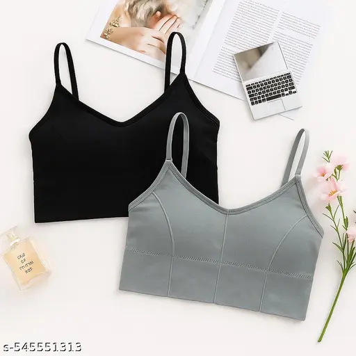 ZOFIT Pack of 2: Women’s Seamless Lightly Padded Sports & Everyday Cotton Bra