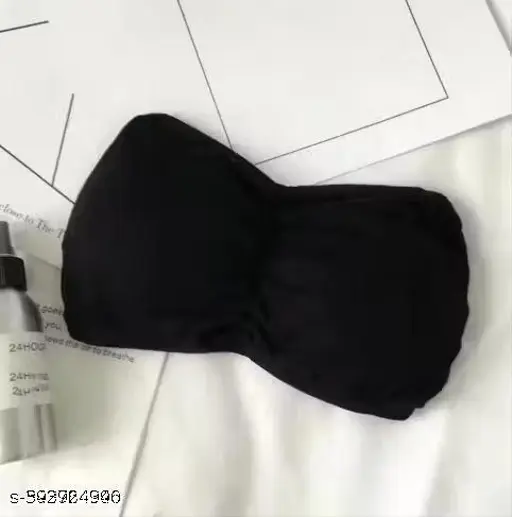 Pack of 3 Women Bandeau Padded Bra (Black, White, Maroon)|bra for women| women bra| innerwear women - Image 3