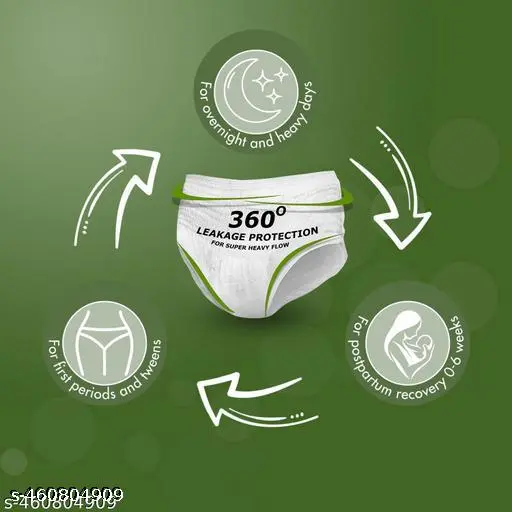 CAREDONE (Pack of 10) Period panty disposable| disposable periods panty| disposable period panty| periods panty disposable| period disposal panty| period panty for girls disposable underwear|period panty heavy flow disposable| period panty - Image 2