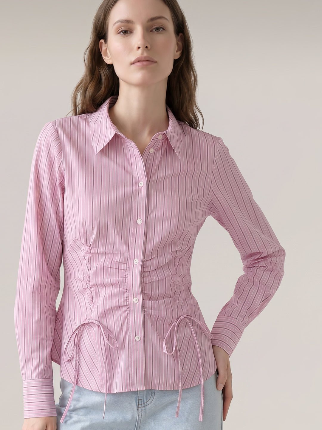 PINK STRIPED SHIRT - Image 6