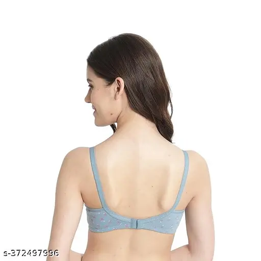 Women's Cotton Multicolor Full Cup Non Padded Feeding Bra/Nursing Bra/Maternity Bra Combo - Pack of 3 - Image 2