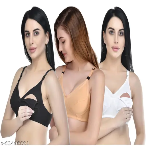 SASSY SECRET FEEDING BRA (Bra Combo - Pack of 3)