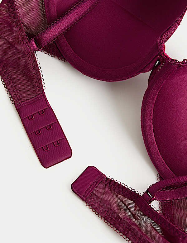 Jasmine Lace Wired Push Up Plunge Bra (A-E) - Image 7