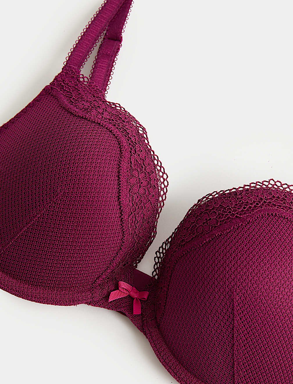 Jasmine Lace Wired Push Up Plunge Bra (A-E) - Image 14