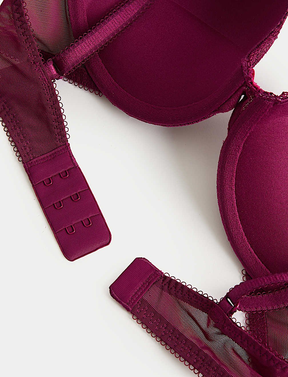 Jasmine Lace Wired Push Up Plunge Bra (A-E) - Image 15