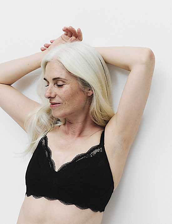 Jasmine Lace Non Wired Post Surgery Bra (A-E)
