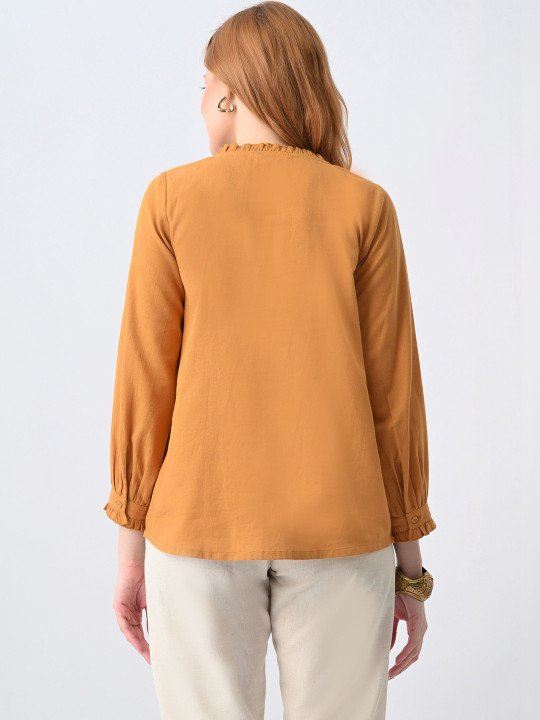 Floral Embroidered Cotton Top - Image 2
