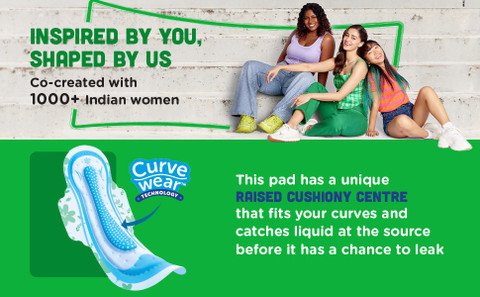 Whisper Ultra Upto No Gap No Leaks* Sanitary Pads, 60 XL+ Pads Sanitary Pad (Pack of 60) - Image 2