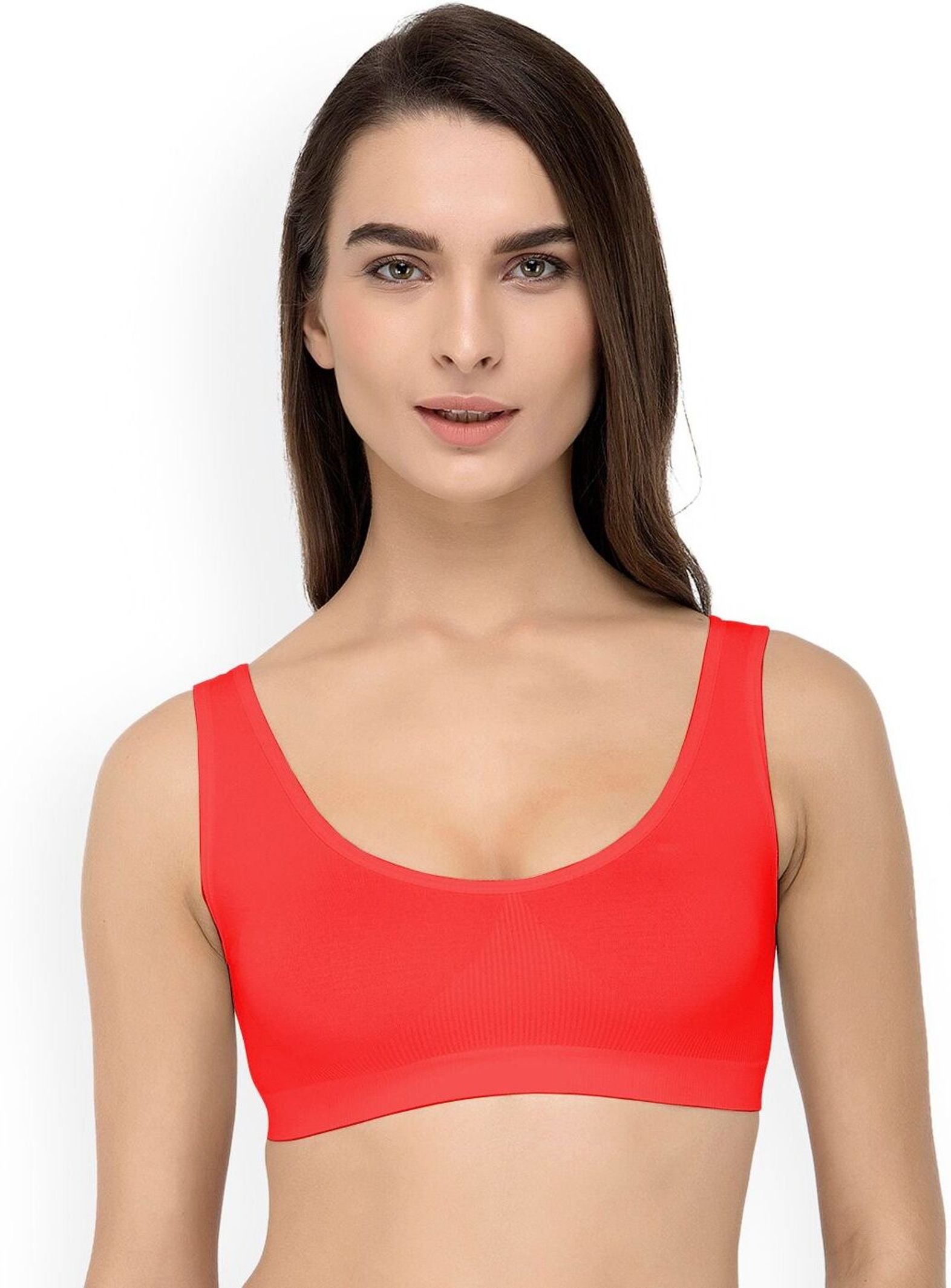 Laxora Pack of 4 Women Sports Non Padded Bra (Multicolor) - Image 3