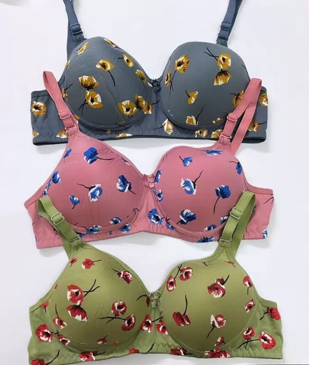 Narsingha Dreams Pack of 3 Women Everyday Lightly Padded Bra (Multicolor)