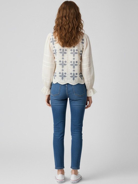 Embellished Embroidered Bohemian Top - Image 3