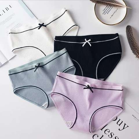 KALYARA FAHSION Pack of 4 Women Bikini Multicolor Panty