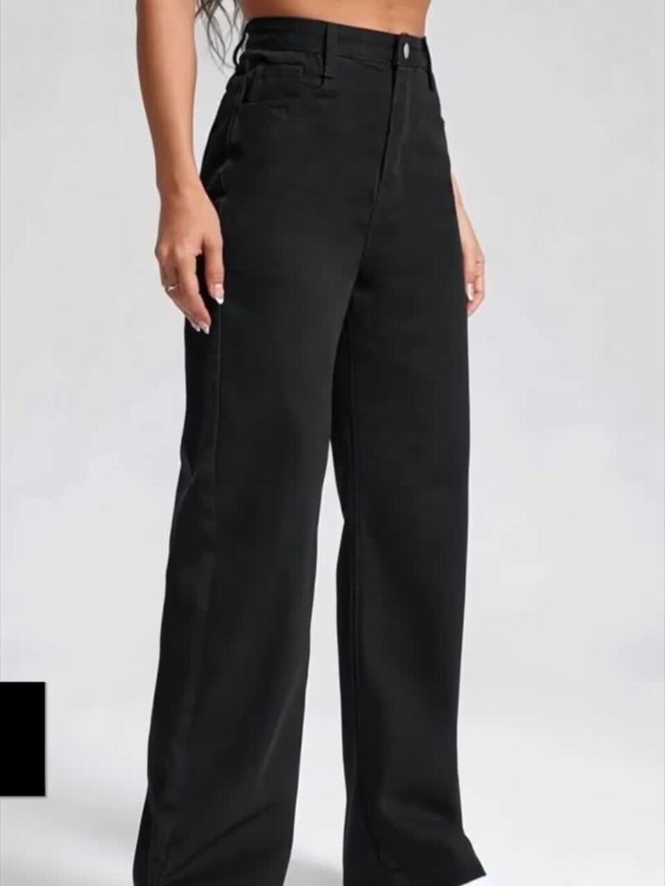 Women Jean Wide Leg High-Rise Stretchable Jeans - Image 3