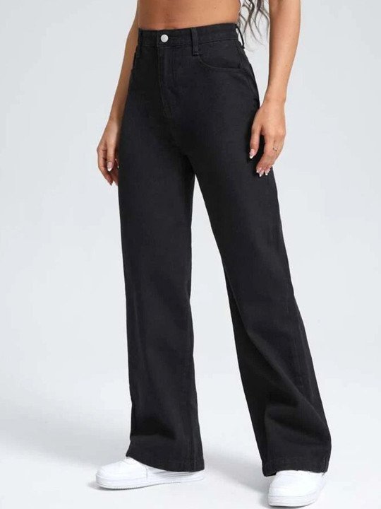 Women Jean Wide Leg High-Rise Stretchable Jeans - Image 5
