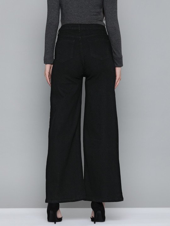 Women Wide Leg High-Rise Jeans - Image 4